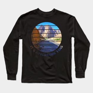 Adventure is Calling I have to go walking outside in nature and enjoy the hike in the beautiful surrounding between rivers, trees, rocks, wildlife and green fields. Hiking is a pure gem of joy.   Long Sleeve T-Shirt